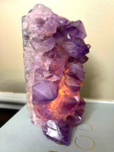 Load image into Gallery viewer, Amethyst Lamp w/ LED Light