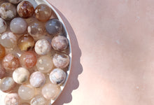 Load image into Gallery viewer, Pastel Flower Agate Mini Spheres - Florida Sol Crystal Co
